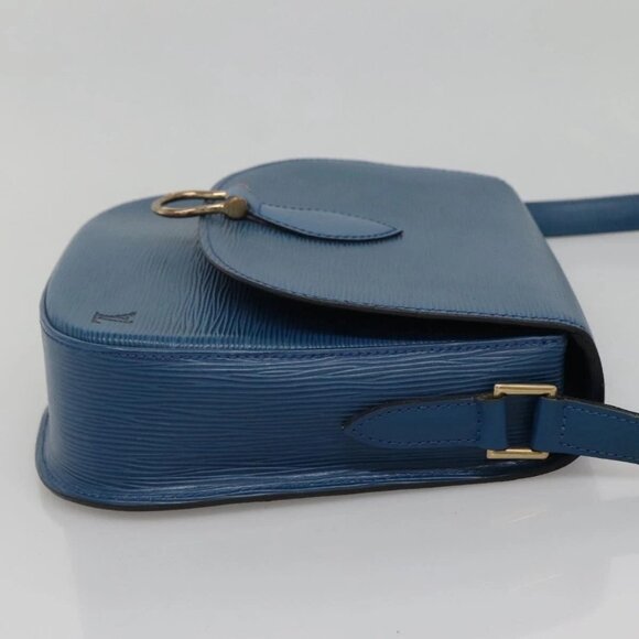 LOUIS VUITTON Epi Saint Cloud GM Shoulder Bag Toledo Blue M52195 LV Auth gh570 - Picture 4 of 16